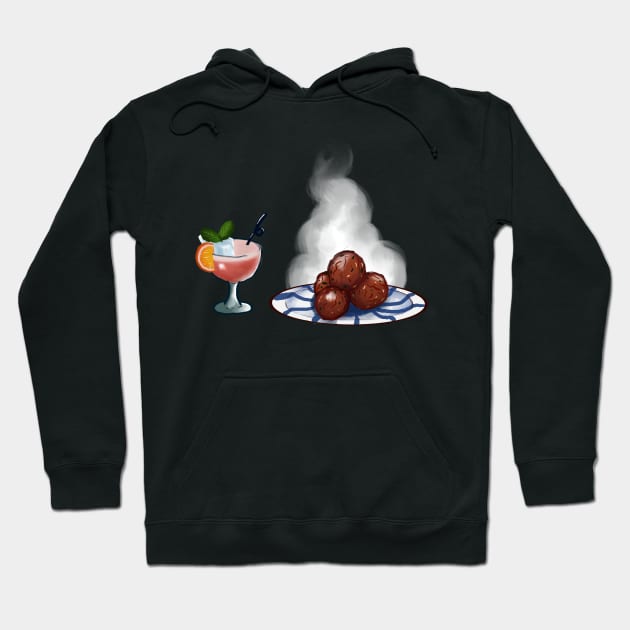 Meatball Menu Hoodie by thataussieva